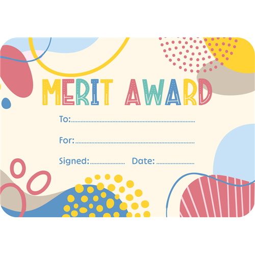 Growing Minds Merit Award Certificates